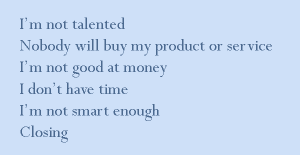 limiting beliefs and money