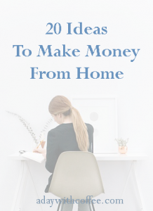 20 ideas to make money from home
