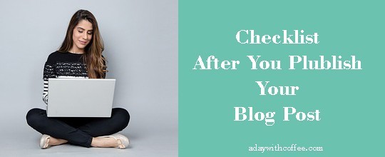 checklist after publish blog post