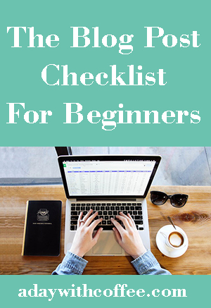 blog post checklist for beginners
