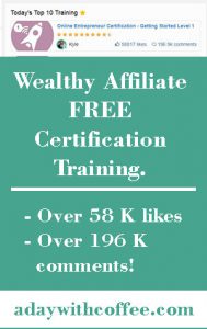 Wealthy Affiliate Certification Training